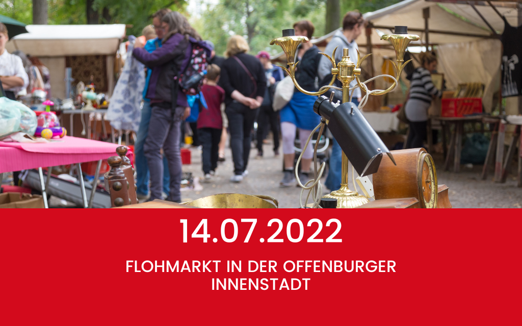 14. Juli 2022 – Flohmarkt in der Offenburger Innenstadt