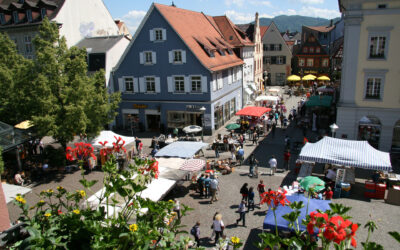 Flohmarkt in der Offenburger Innenstadt